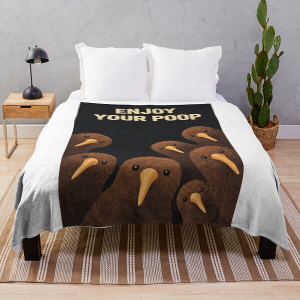 Item preview, Enjoy Your Poop Kiwi Bird Bathroom Wall designed and sold by Aryabek.