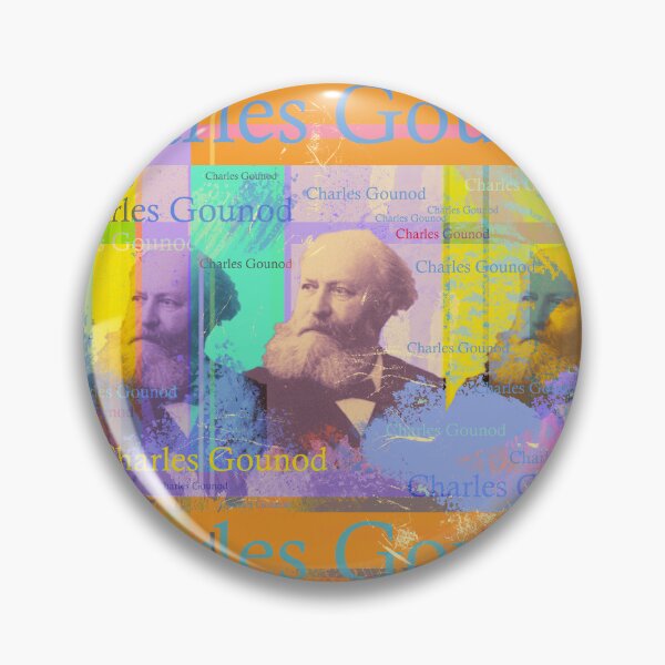 Item preview, Charles Gounod, composer, portrait, collage design designed and sold by Mauswohn.