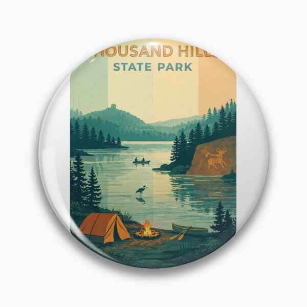 Item preview, Thousand Hills State Park Scenic Camping  designed and sold by Aryabek.