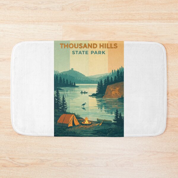 Item preview, Thousand Hills State Park Scenic Camping  designed and sold by Aryabek.