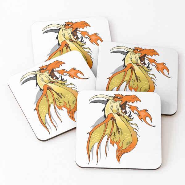 Item preview, Golden Fire Wyvern Fantasy Emblem designed and sold by NalayakNobita.