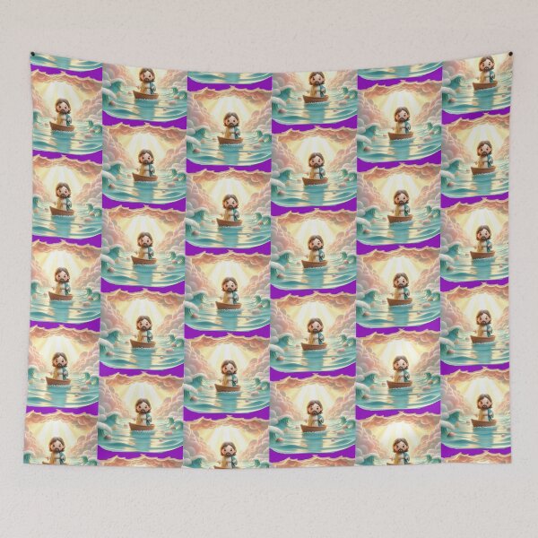 Item preview, Mark 4:39 – Peace, Be Still | Cute 3D Miracle of Jesus designed and sold by PaintMeWorld.