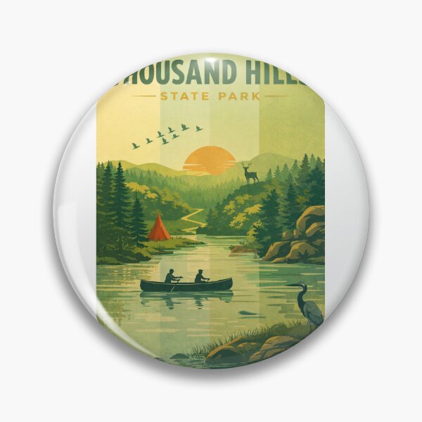Item preview, Thousand Hills State Park Sunset Canoe Lake designed and sold by Aryabek.
