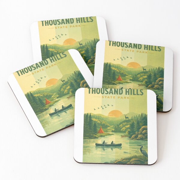Item preview, Thousand Hills State Park Sunset Canoe Lake designed and sold by Aryabek.