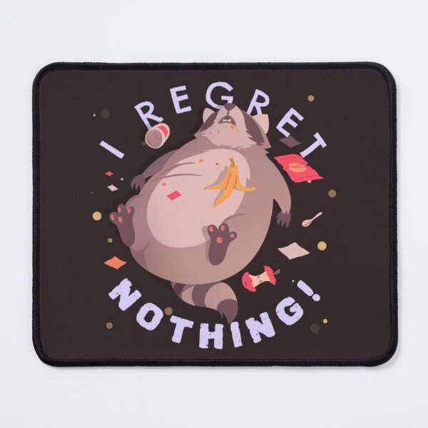 Item preview, Funny "I Regret Nothing" Raccoon - Trash Panda Food Coma designed and sold by MrGlayga.