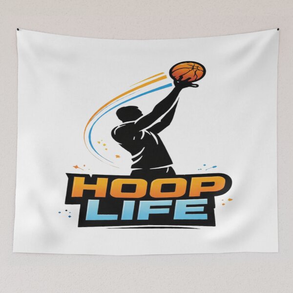 Item preview, Hoop Life Colorful Basketball Dunk Player Streetwear T-Shirt designed and sold by RMTrendy.