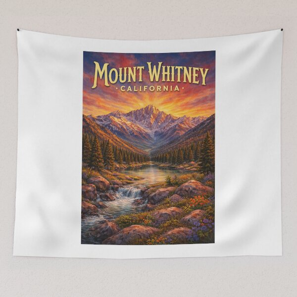 Item preview, Mount Whitney California Sierra Nevada Eastern Sierra Landscape designed and sold by Aryabek.