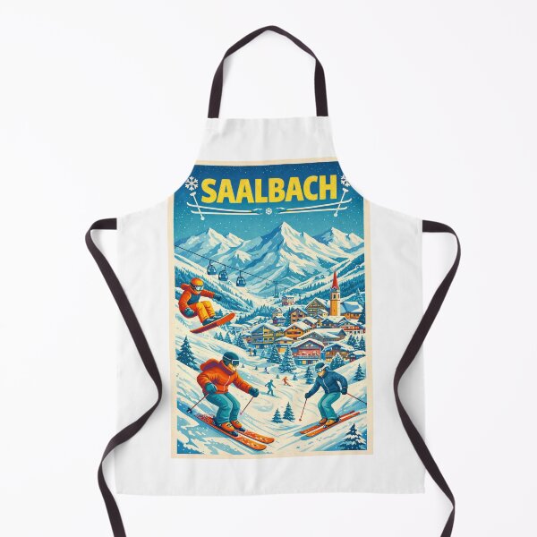 Item preview, Saalbach Austria Alpine Village and Skicircus Saalbach Hinterglemm designed and sold by Aryabek.