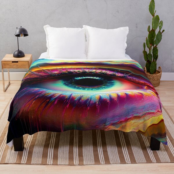 Item preview, Colorful Wallcovering Tapestry, duvet cover, throw blanket, shower curtain designed and sold by CharlottePlaceArt.