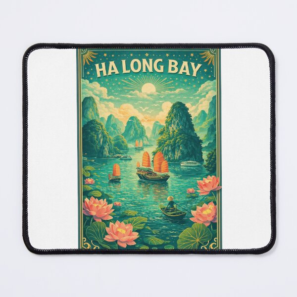 Item preview, Ha Long Bay Vietnam Gulf of Tonkin Island Seascape designed and sold by Aryabek.
