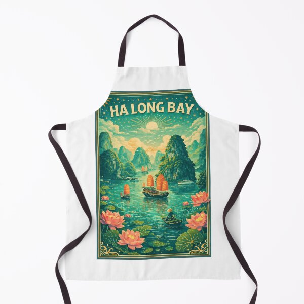 Item preview, Ha Long Bay Vietnam Gulf of Tonkin Island Seascape designed and sold by Aryabek.