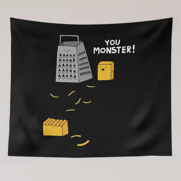 Item preview, You Monster Cheese Pun designed and sold by hdukiyxgb46.