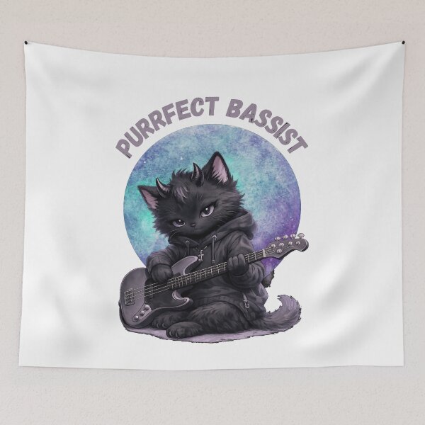 Item preview, Purrfect Bassist designed and sold by Lavender-Kitty.