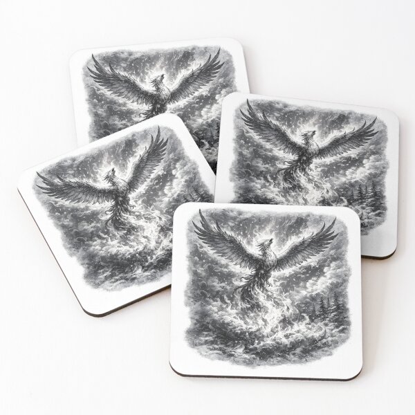 Item preview, Phoenix above clouds of flames designed and sold by AggAverse.