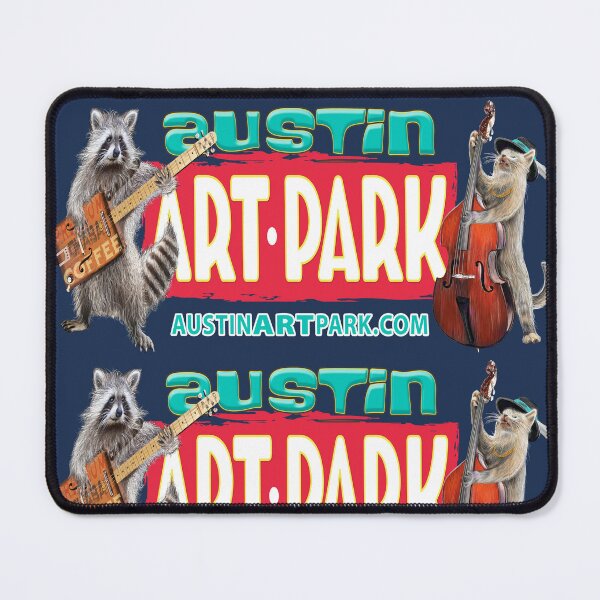 Item preview, Austin Art Park Rikki Raccoon Guitar Scruffy Cat Bass designed and sold by oz10.