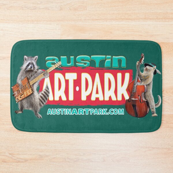 Item preview, Austin Art Park Rikki Raccoon Guitar Scruffy Cat Bass designed and sold by oz10.