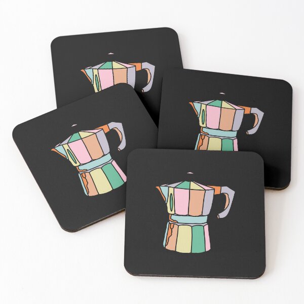 Item preview, Pastel Coffee Pot Illustration designed and sold by hdukiyxgb46.