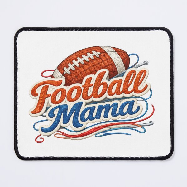 Item preview, Football Mama – Retro Embroidered Patch designed and sold by VikArt7.