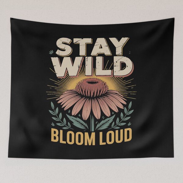 Item preview, retro wildflowers - bee friendly - butterfly garden - cottagecore - folk art floral - desert wildflowers - mountain meadow - coastal wildflowers - midnight meadow - celestial floral designed and sold by JansenGS.