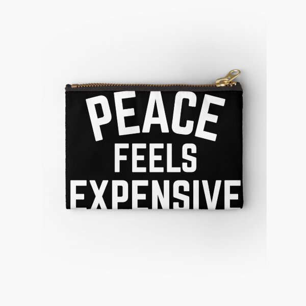 Item preview, Peace Feels Expensive | Retro Minimalist Mental Health Typography designed and sold by MindFuel Studio.