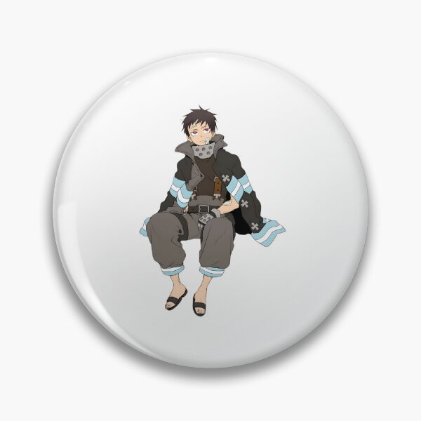 Item preview, Flame‑Wielding Anime Firefighter Illustration designed and sold by lamiarte.