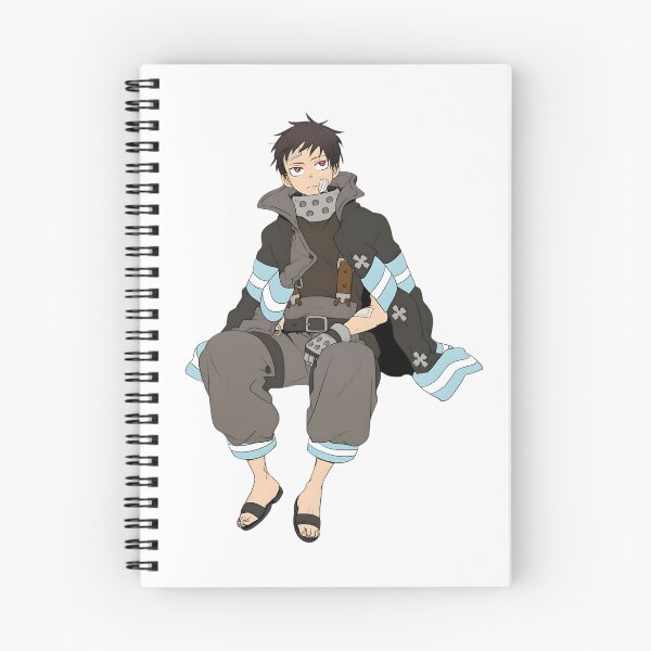 Item preview, Flame‑Wielding Anime Firefighter Illustration designed and sold by lamiarte.