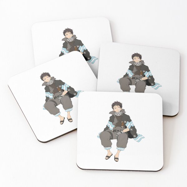 Item preview, Flame‑Wielding Anime Firefighter Illustration designed and sold by lamiarte.