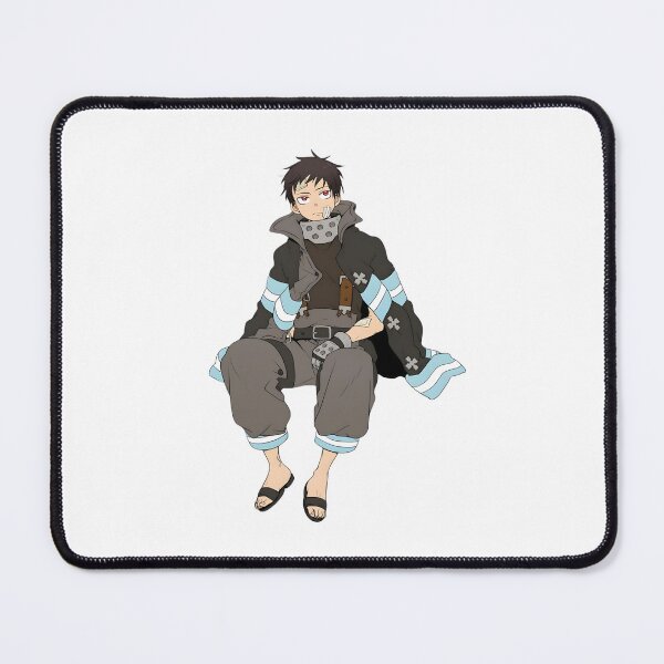 Item preview, Flame‑Wielding Anime Firefighter Illustration designed and sold by lamiarte.