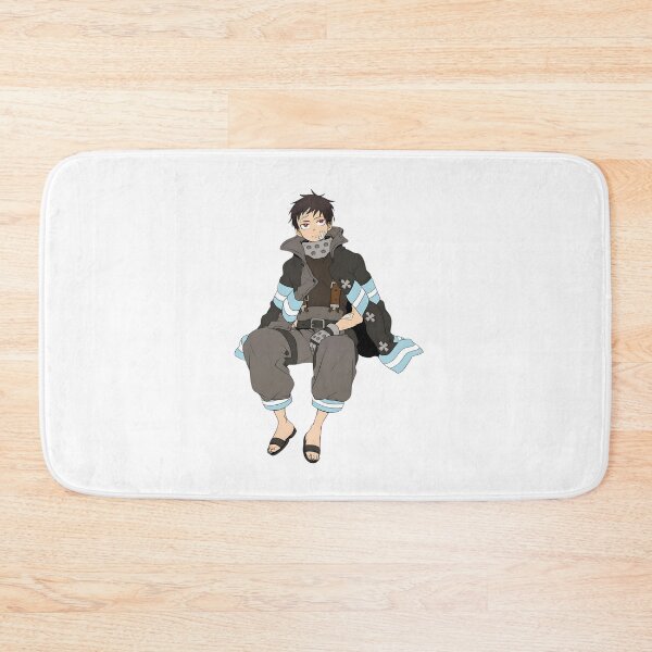 Item preview, Flame‑Wielding Anime Firefighter Illustration designed and sold by lamiarte.