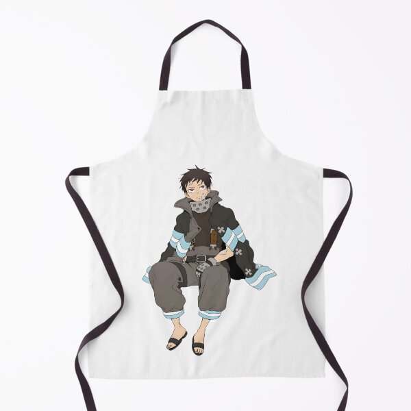 Item preview, Flame‑Wielding Anime Firefighter Illustration designed and sold by lamiarte.
