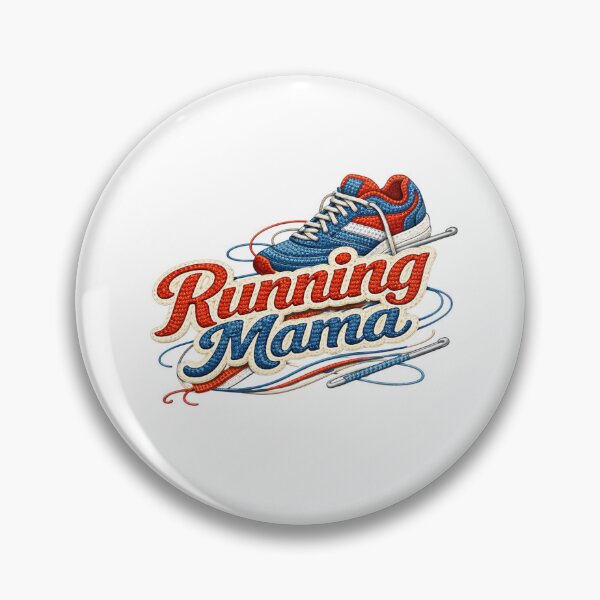 Item preview, Running Mama – Embroidered Patch Style Runner Mom designed and sold by VikArt7.
