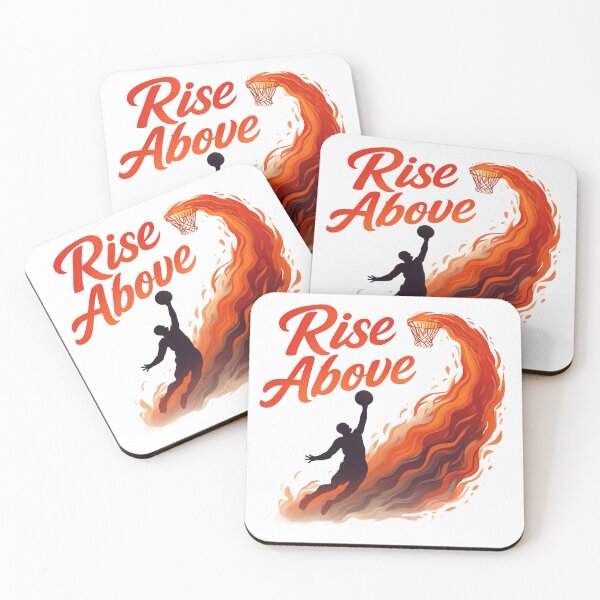 Item preview, Rise Above Basketball Dunk Motivation Athlete Inspirational T-Shirt designed and sold by RMTrendy.