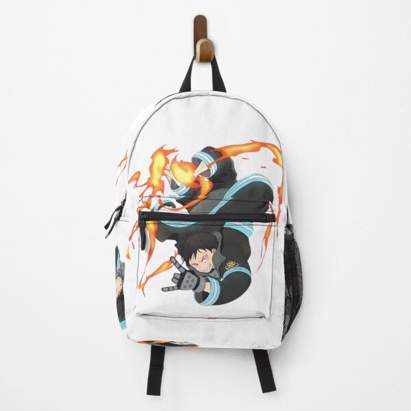 Item preview, Flame‑Wielding Anime Firefighter Illustration designed and sold by lamiarte.