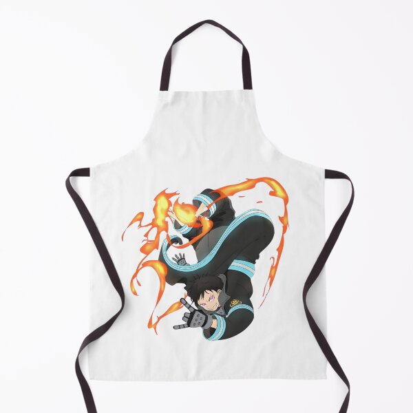 Item preview, Flame‑Wielding Anime Firefighter Illustration designed and sold by lamiarte.