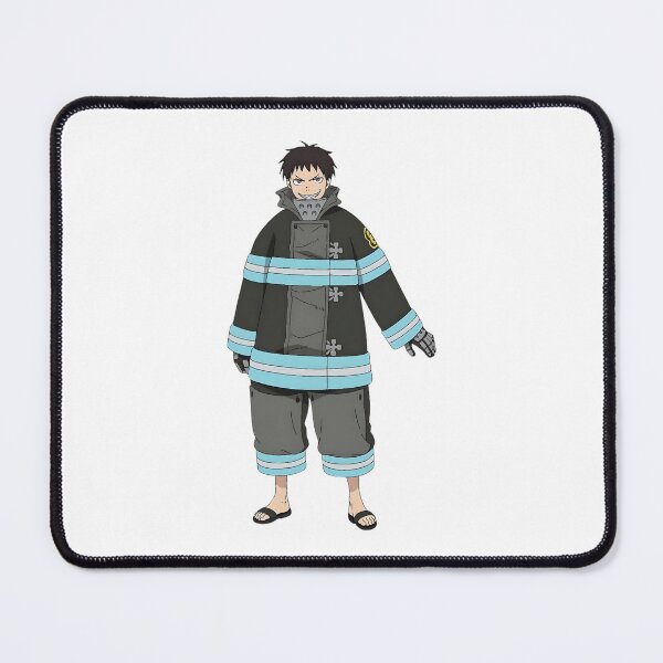 Item preview, Flame‑Wielding Anime Firefighter Illustration designed and sold by lamiarte.