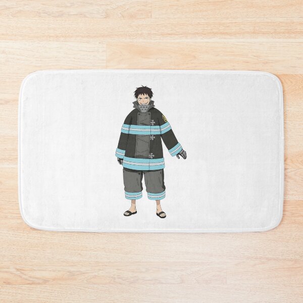 Item preview, Flame‑Wielding Anime Firefighter Illustration designed and sold by lamiarte.