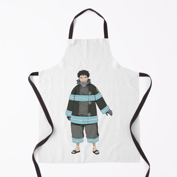 Item preview, Flame‑Wielding Anime Firefighter Illustration designed and sold by lamiarte.