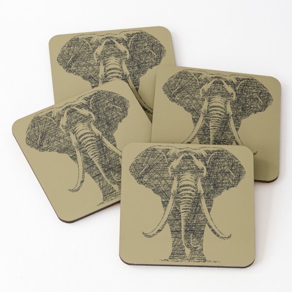 Item preview, Scribbled elephant designed and sold by BeJahMan.
