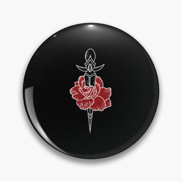 Item preview, Traditional Dagger Rose Tattoo designed and sold by hdukiyxgb46.