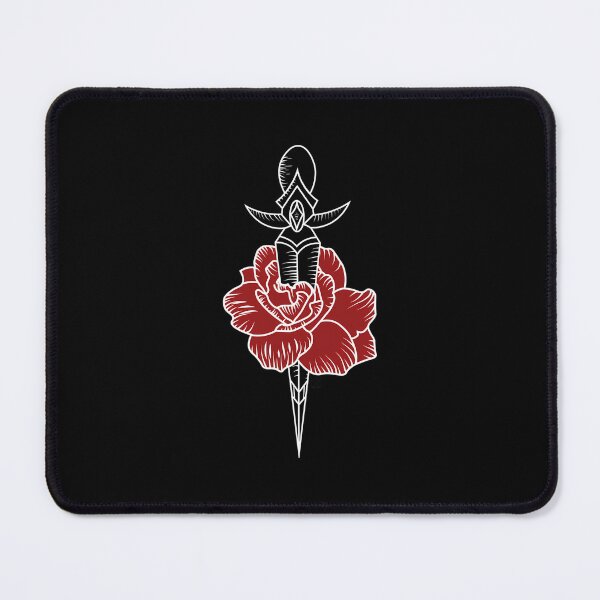 Item preview, Traditional Dagger Rose Tattoo designed and sold by hdukiyxgb46.
