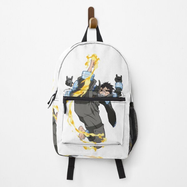Item preview, Flame‑Wielding Anime Firefighter Illustration designed and sold by lamiarte.
