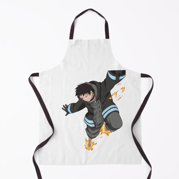 Item preview, Flame‑Wielding Anime Firefighter Illustration designed and sold by lamiarte.