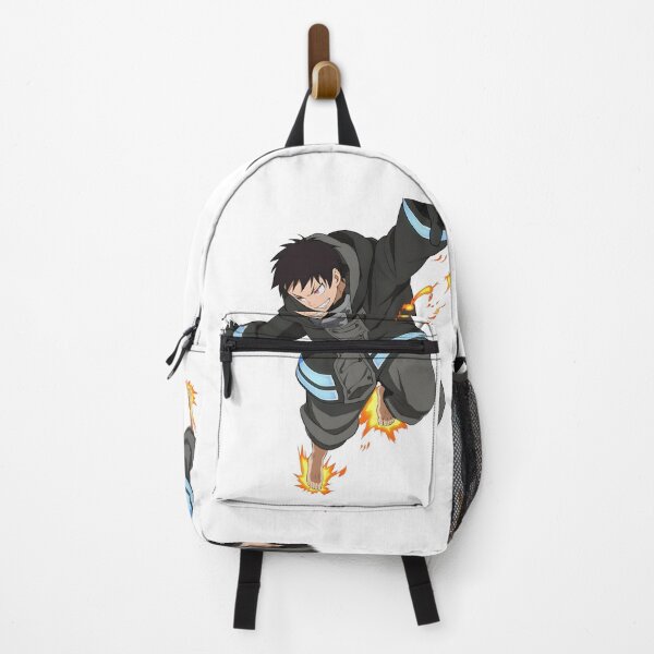Item preview, Flame‑Wielding Anime Firefighter Illustration designed and sold by lamiarte.