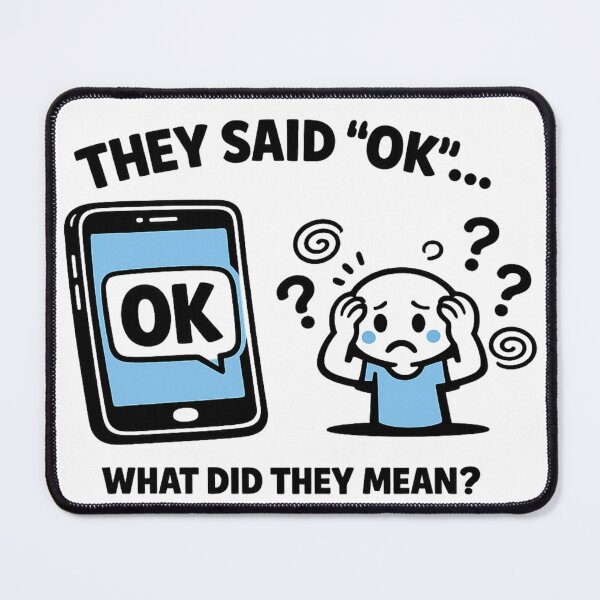 Item preview, They Said OK What Did They Mean – Funny Overthinking Meme Shirt designed and sold by TTStudio.