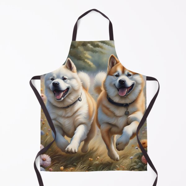 Item preview, Akita Inu in a Flowerfield 2 designed and sold by JJArtCreations.