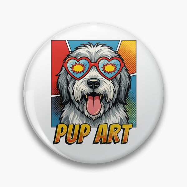 Item preview, Pop Art Polish Lowland Sheepdog Retro Dog designed and sold by k3rstman1.