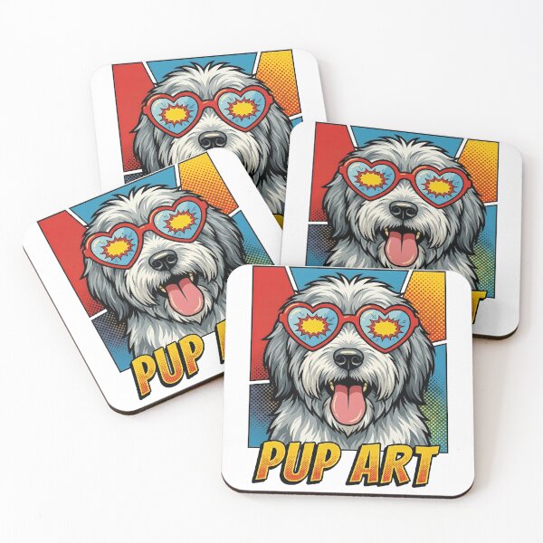Item preview, Pop Art Polish Lowland Sheepdog Retro Dog designed and sold by k3rstman1.
