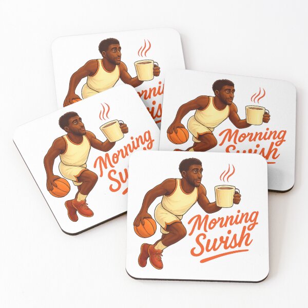 Item preview, Morning Swish Funny Basketball Coffee Lover Player T-Shirt designed and sold by RMTrendy.