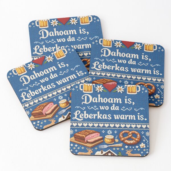 Item preview, Home is where Leberkas is warm knitted design designed and sold by Mauswohn.