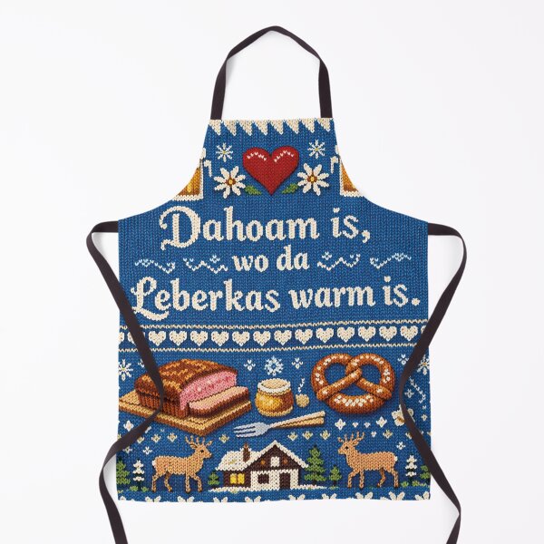 Item preview, Home is where Leberkas is warm knitted design designed and sold by Mauswohn.